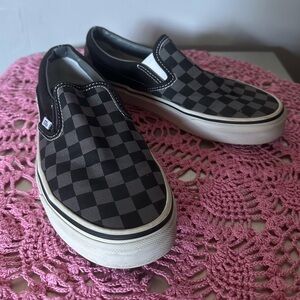 Vans slip-on checkerboard skate shoe